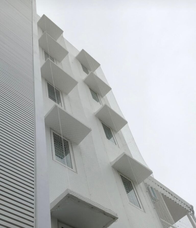Building Covering Safety Nets Installation Done In Chennai By Pigeon Safety Nets