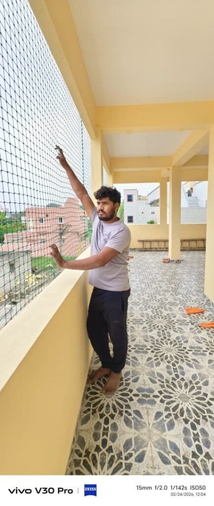 Bird Net Installation done in Chennai By Pigeon Safety Nets